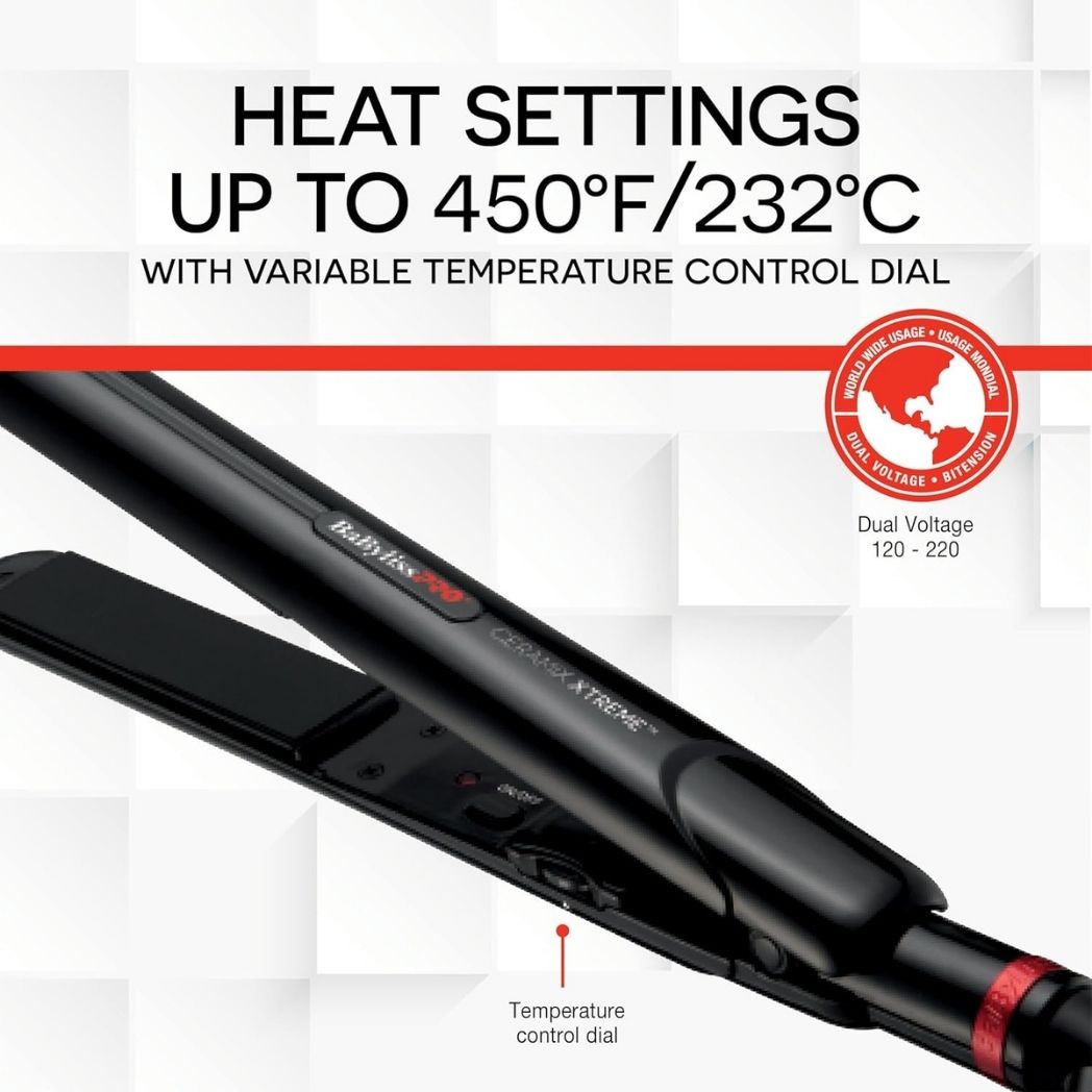Hair Straightener Babyliss Curling Iron Heat Settings Titanium
